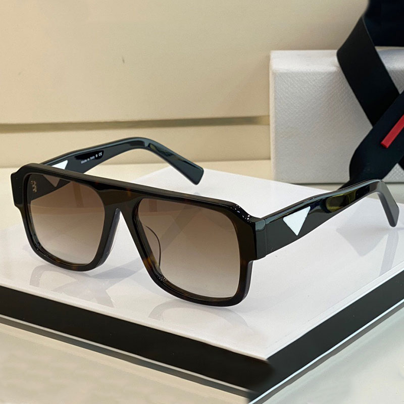 

Mens Classic Sunglasses SPR22Y Fashion Casual Business Mens Glasses Full Frame Temple Triangle Design Lenses UV Protection Top Quality With Box