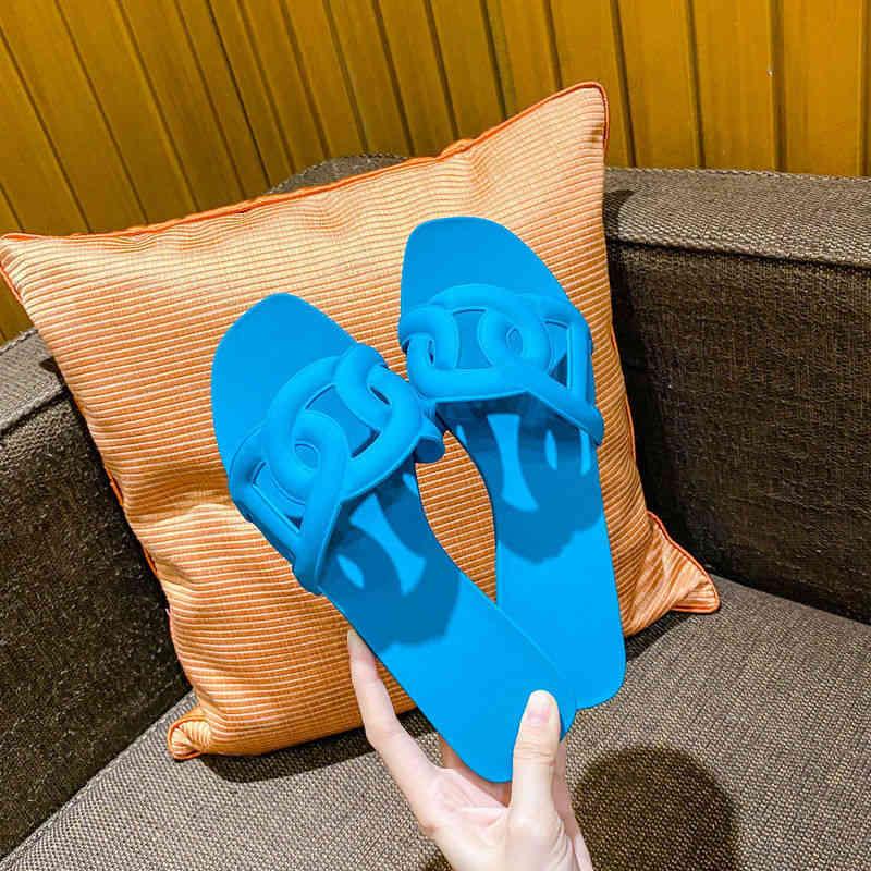 

2022 Wholesale Slippers Fashion Pig Slipper Nose Herme Female Aloha Suer Vacation Wear Flat Bottom Sandals Beach Heel h Slippers20nq MYOL GNEB, Blue original material