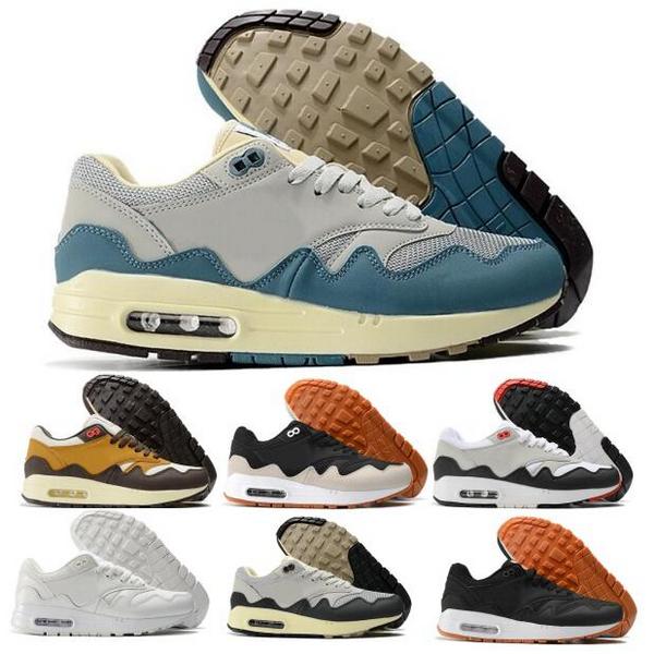 

Maxs 1 87 Mens Running Shoes Patta Waves Woman 1s 87s Luxurys Cushion Black Noise Aqua Rush Maroon Monarch 2023 rainers Size 5.5 - 12