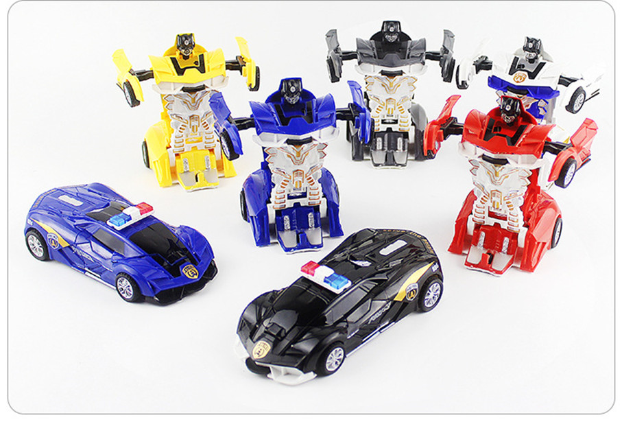 

Wholesale New One-key Deformation Car Toys Automatic Transform Robot Plastic Model Car Funny Diecasts Toy Boys Amazing Gifts Kids, Red