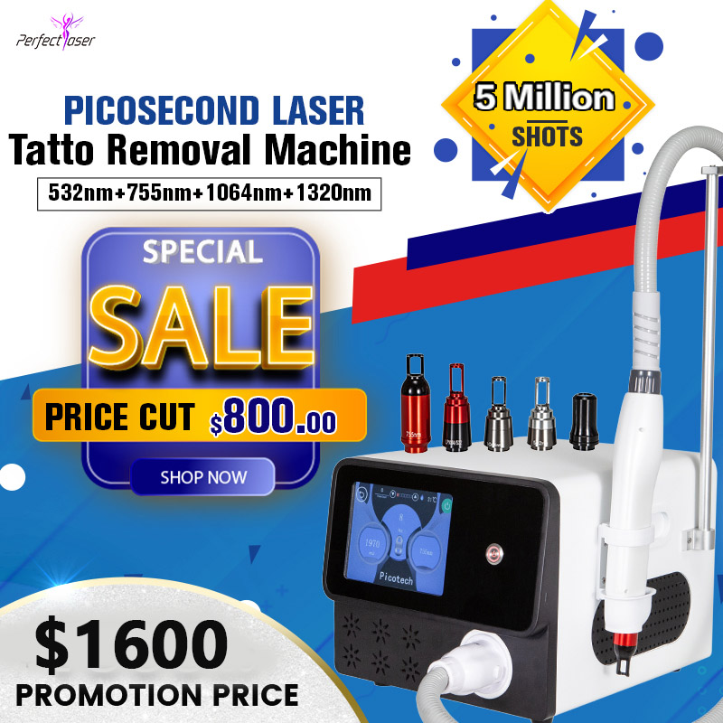

2022 Professional picosecond laser tattoo removal q switch hyperpigmentation removal machine 2500W logo customization 2 years warranty