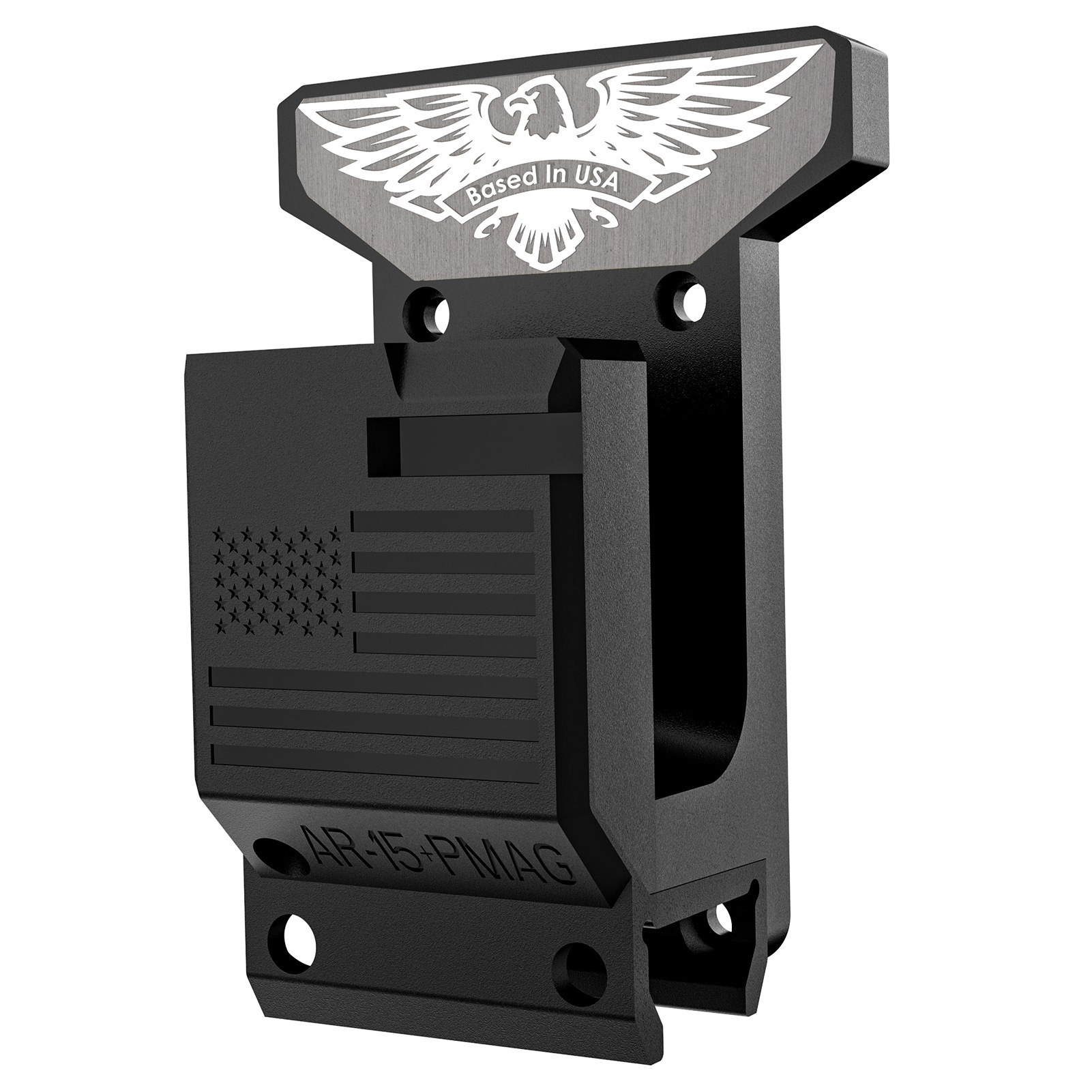 

AR15 Wall Mount ABS Material Eagle Aluminum Sheet Material, Black