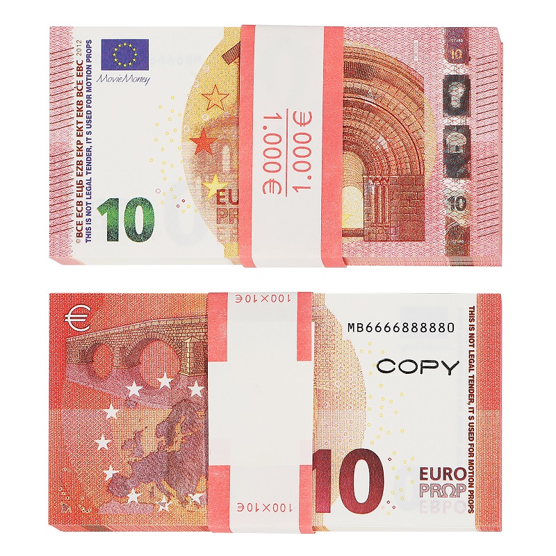 

Prop Money Toys Uk Euro Dollar Pounds GBP British 10 20 50 commemorative fake Notes toy For Kids Christmas Gifts or Video Film 100 PCS/Pack