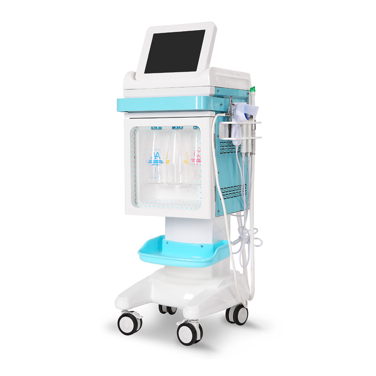 Équipement de beauté multifonctionnel pour le visage à oxygène de haute qualité, dégagement en profondeur, rajeunissement de la peau, nettoyage e