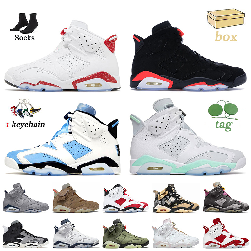 

Top Quality Jumpman 6 Women Mens Basketball Shoes 6s Red Oreo Black Infrared UNC Home Mint Foam Carmine Bordeaux Gold Hoops Midnight Navy Electric Green Sneakers, D43 ltr flint 40-47