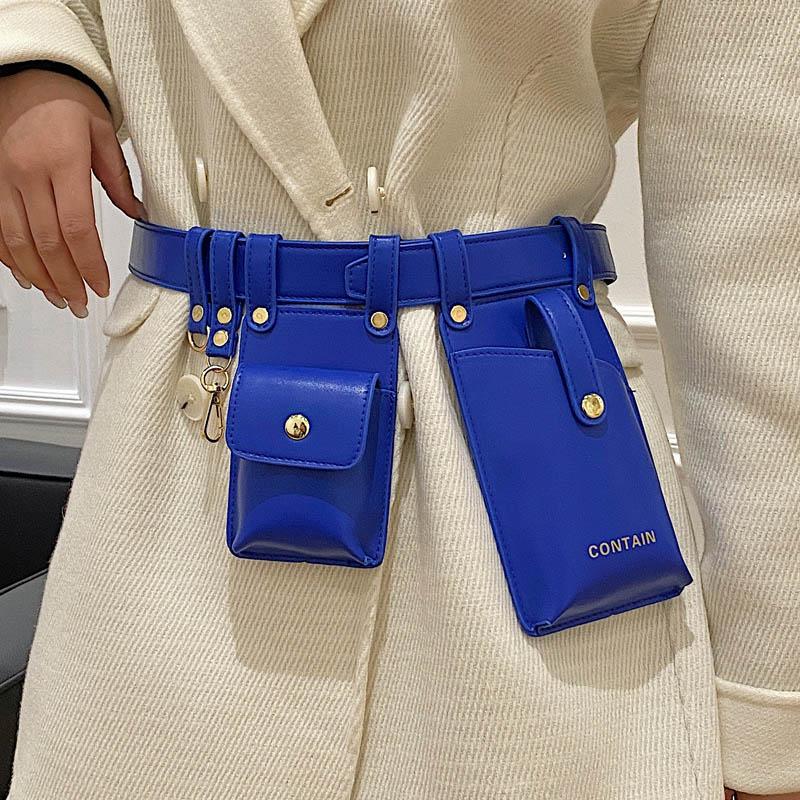 

Waist Bags Luxury Belt Bag Women Fanny Pack And Fashion Leather Crossbody Chest High Quality Designer, Black