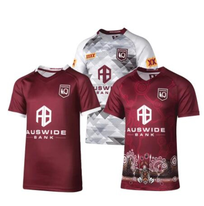 

2021 2022 Queensland Maroons Malou Rugby shirt QLD jersey STATE OF ORIGIN size  - 5XL, 15