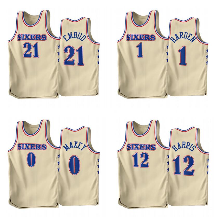 

Basketball Jersey Joel Embiid James Harden Tyrese Maxey 2022-23 new season Men Youth city jerseys in stock, With logo