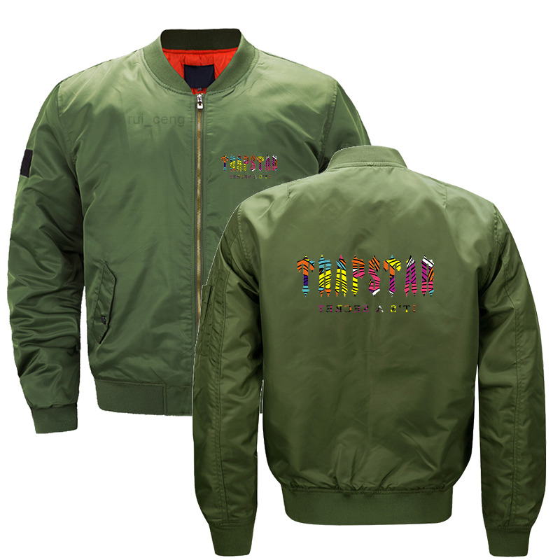 

London Men' Trapstar Jackets Custom Men Jacket Sweatshirt Casual Coats Men' Sportswear Running Tracksuit Thin Coat Trench Male Fashion, Black