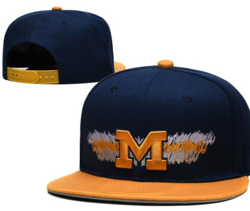 

All Team Fan's NCAA USA College Michigan Wolverines Baseball Adjustable Hat On Field Mix Order Size Closed Flat Bill Base Ball Snapback Caps Bone Chapeau a0, 16