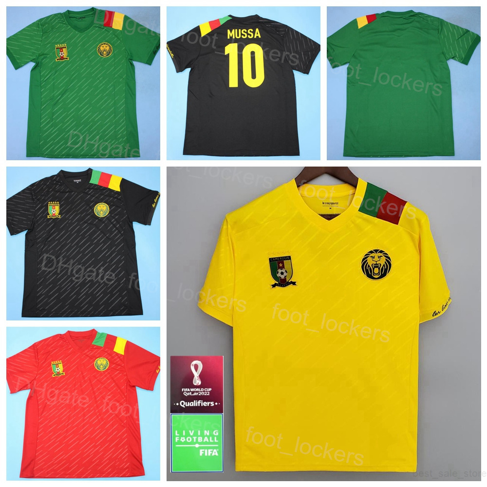 Qatar World Cup 2022 Cameroon 12 EKAMBI Soccer Jerseys 13 CHOUPO-MOTING 5 NGADEU-NGADJUI 23 ONANA 6 OYONGO 9 ETOO ANGUISSA NGAMALEU 10 ABOUBAKAR-image-784469415