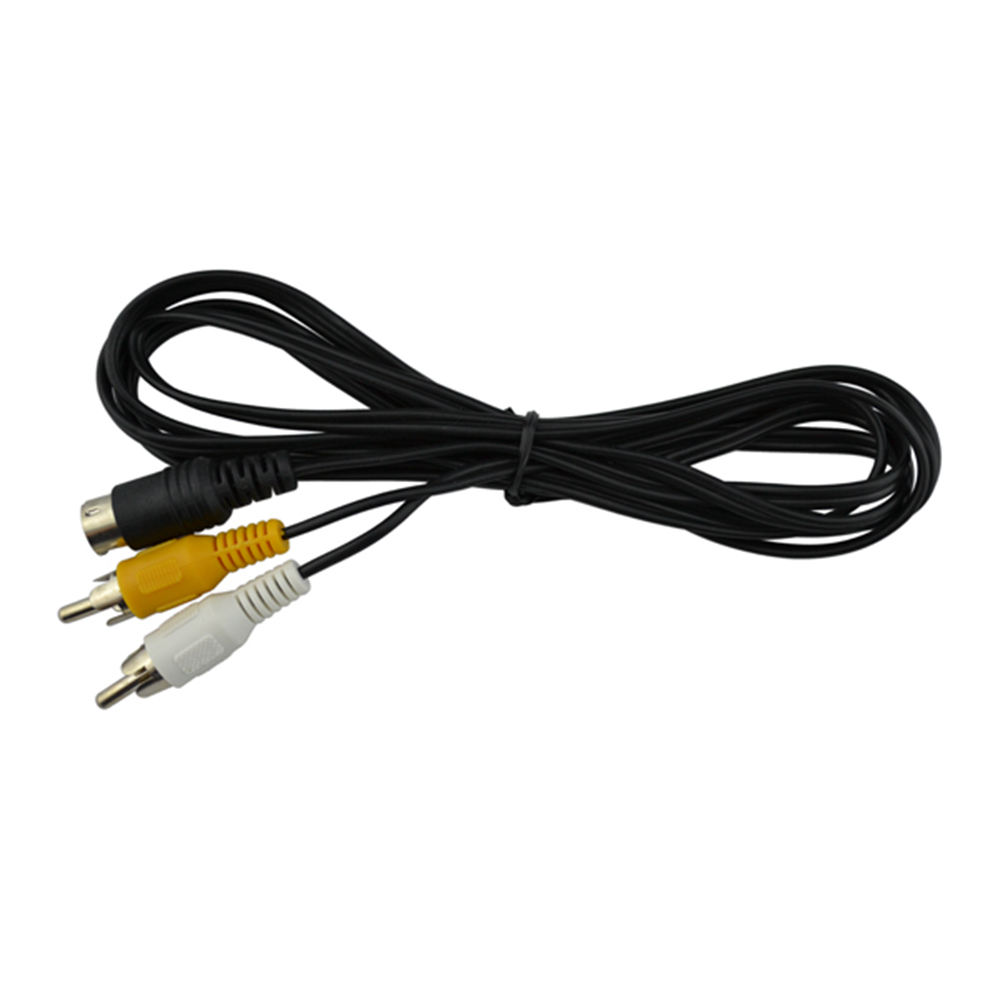 

3 pin Audio video AV Cable for SEGA Mega Drive 2 RCA Cord for Genesis 2