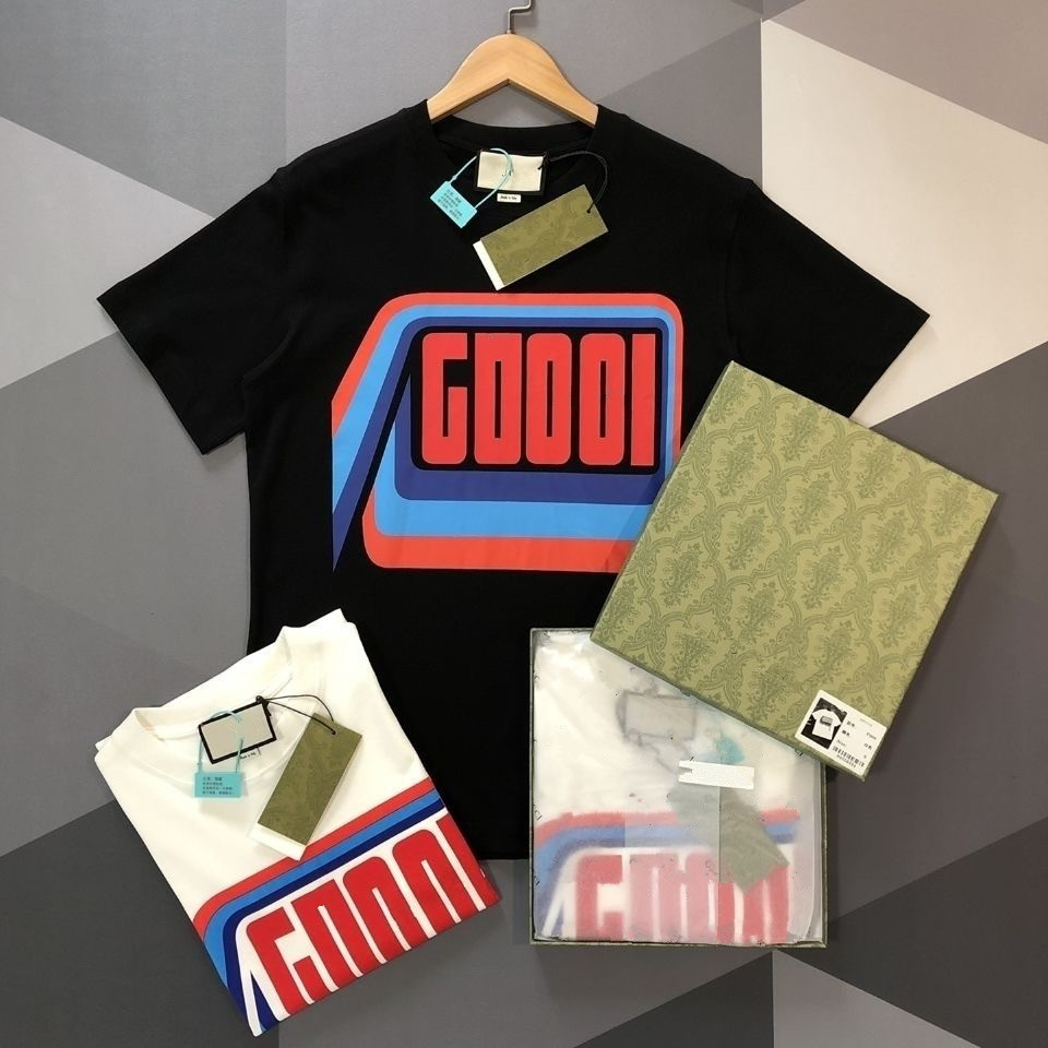 

2022 Summer New Hot Men Women Cotton T Shirt Print Letter Luxury designer T-shirt g Casual White Black Short Sleeve Tops Gu, G1 high quality