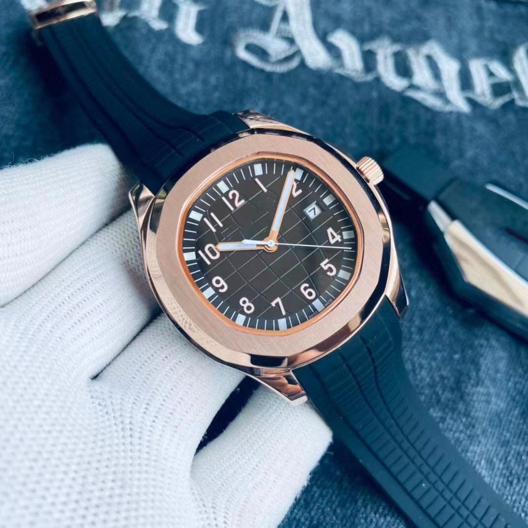 

Top octagonal watch ring composite material design watches men's automatic mechanical pp watch bottom khaki green sports band luminous pointer 40mm wristwatches, Carton