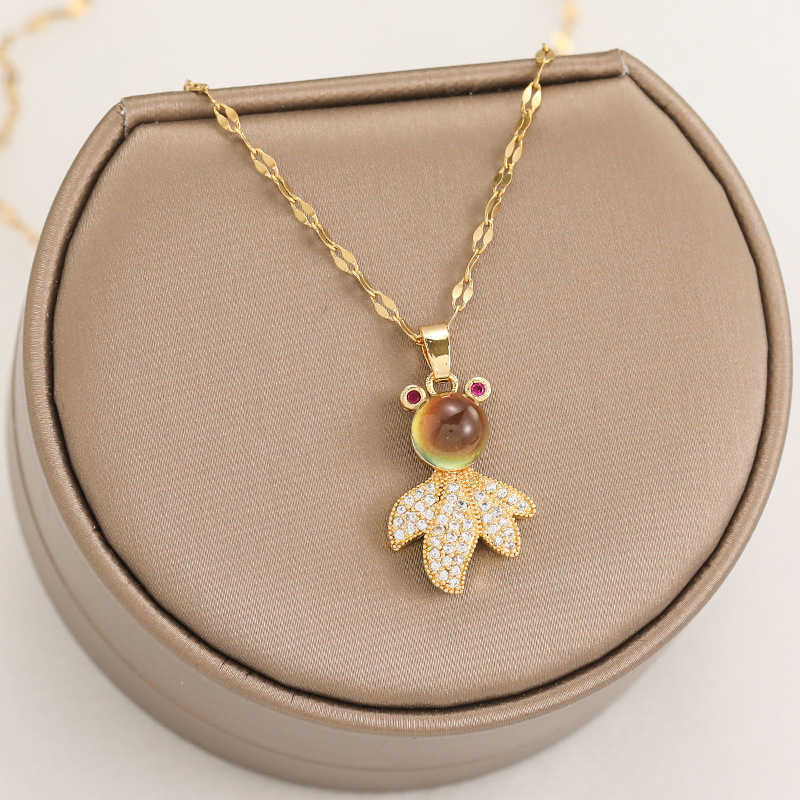 Thanksgiving Day Locket Necklaces Crystal Fine Necklace Gold Pendant Sets Accessories Jewelry Large Pendants Skull-image-749218546