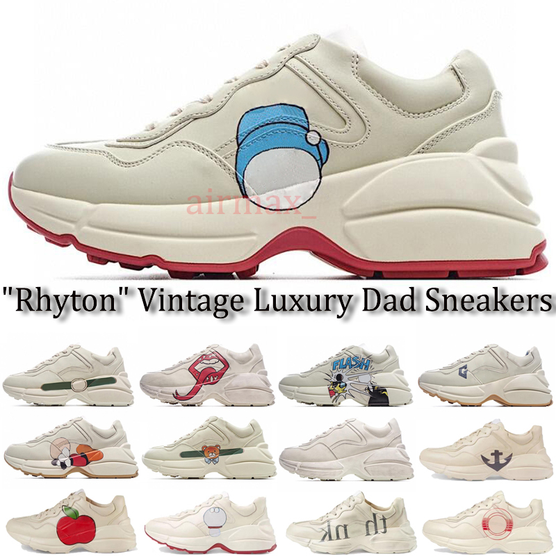 

Designer Rhyton Dad Sneakers shoe Men women Trainers Vintage Luxury Chaussures Ladies sport casual Shoes Designers runner Sneaker with box size 35-46, Contact us