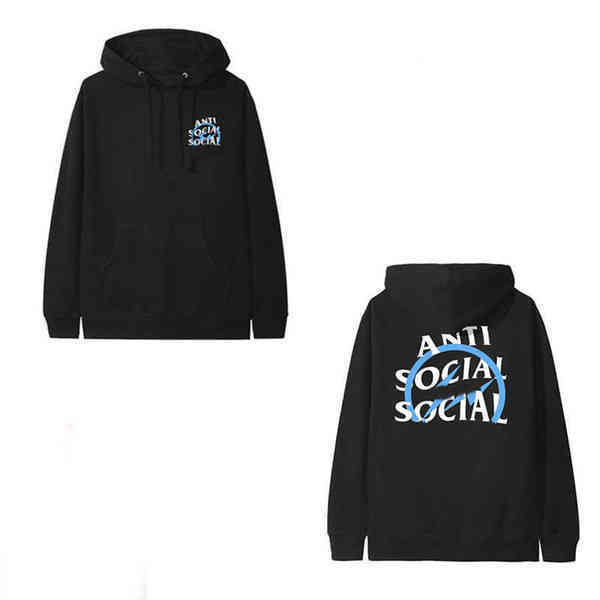 Designer Antis Sweat à capuche Europe Men Sweater Femmes Sweatshirts Socials Asscer Sweat à sweat Cotton LETTRES HIP HOP HOP
