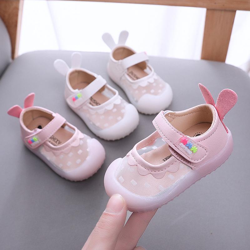 

First Walkers Baby Shoes For -19 Months Children Kids Girls Boys Soft Infant Princess Mesh BornFirstFirst, Pink
