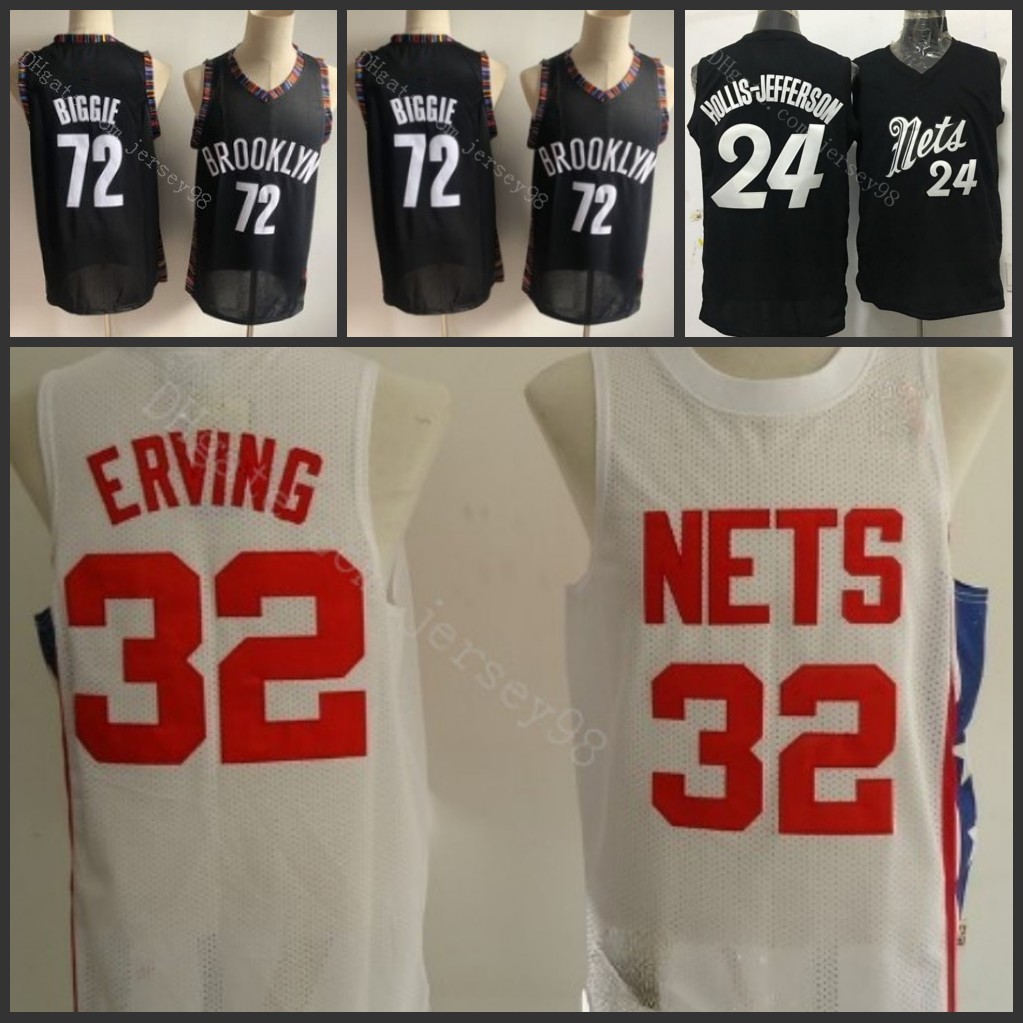 

Brooklyn''Nets''Men 72''Biggie Black #32''Julius Erving men retro Jersey