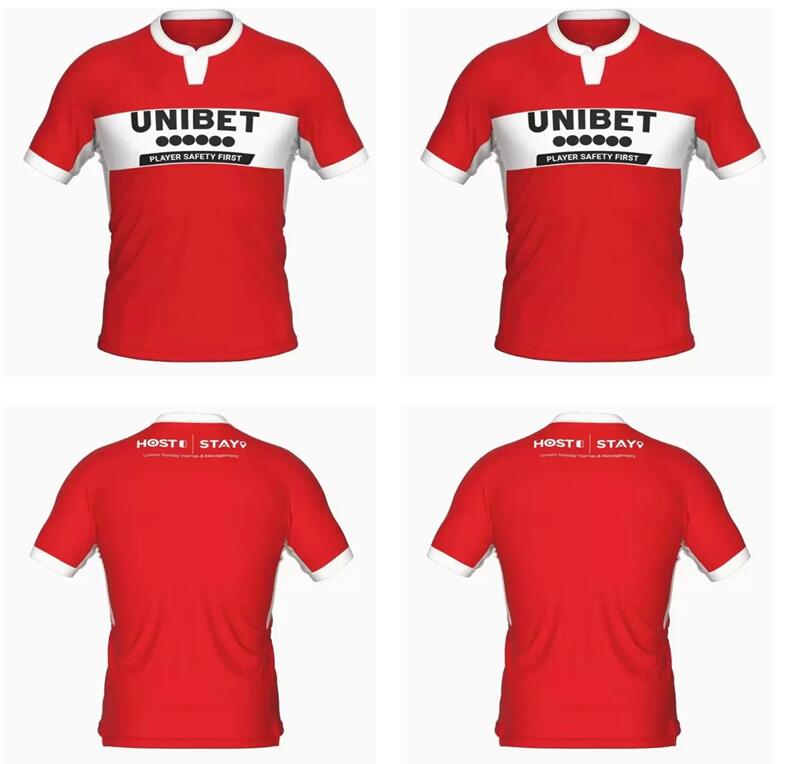 2022 2023 Jerseys de football Middlesbrough 22 23 Payero Howson Bola Fry Watmore Tavernier Home Away Football Men and Kids Shirt