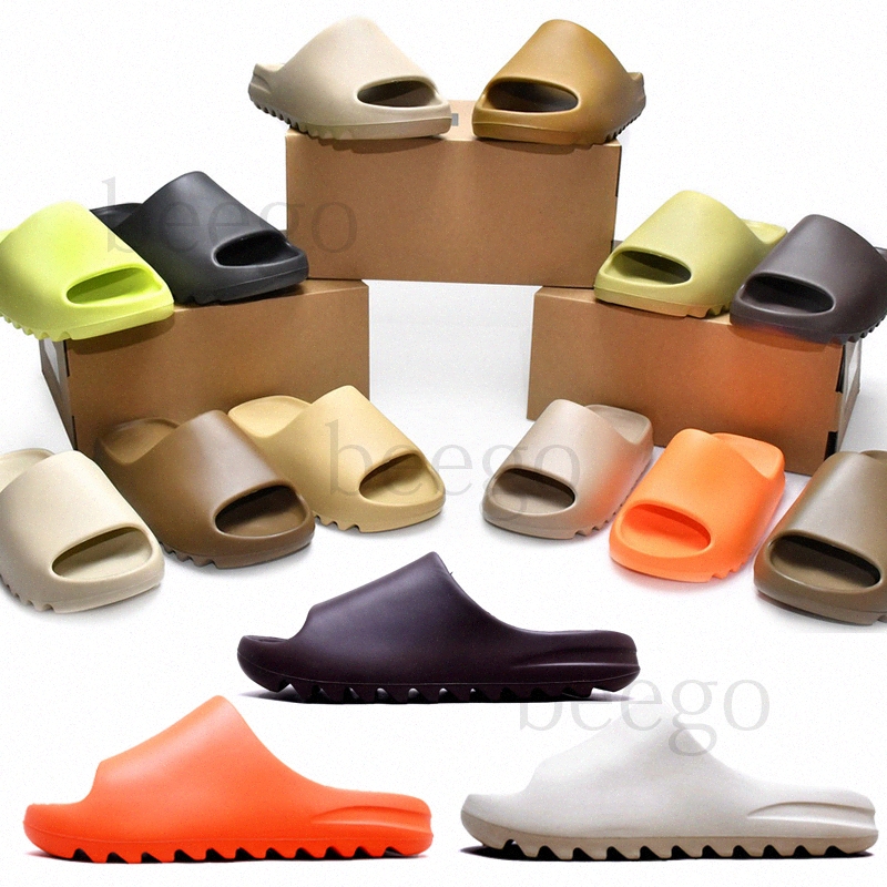 

Designer slippers for sandals slide bone ochre pure core soot glow green resin platform onyx enflame orange sand slides Triple Black white pattern EVA mens womens men, I need look other product