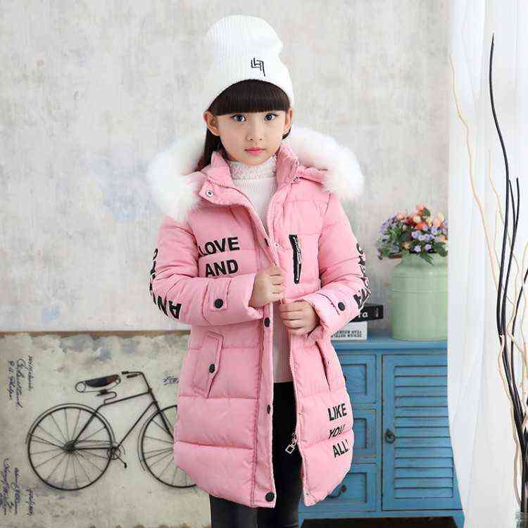 

Lzh 2021 Autumn Winter Teenagers Children Parka For Girls Down Jackets Kids Thick Cotton Jackets Outerwear Jacket For Girls Clothing J220718, Picture color