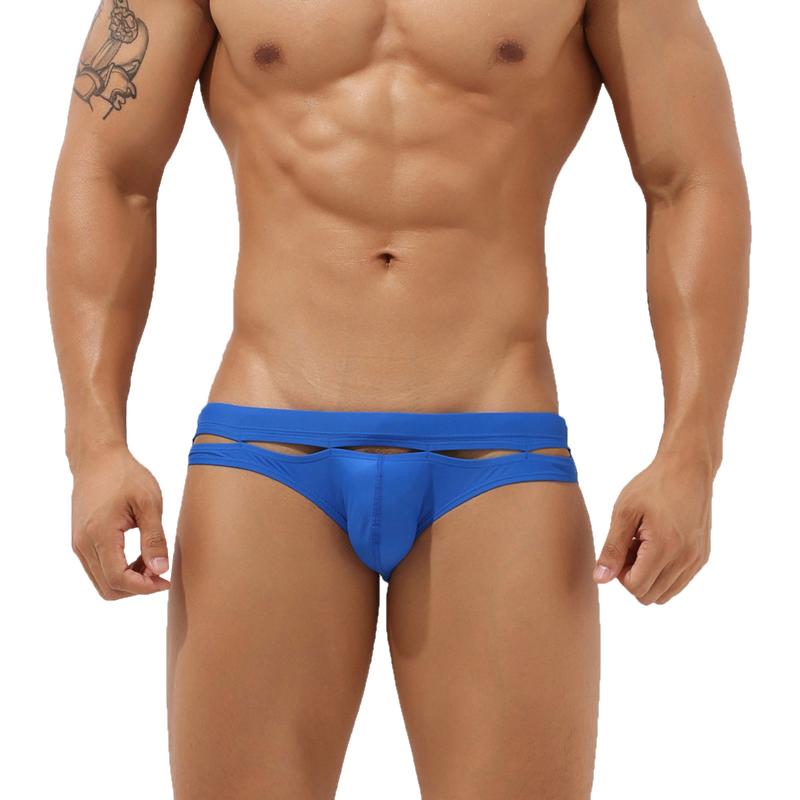 

Men's Shorts Men Sexy Low Waist Underpants Lace Triangular Printing Summer Swimming Soft Underwear Trunk ShortMen's, Black