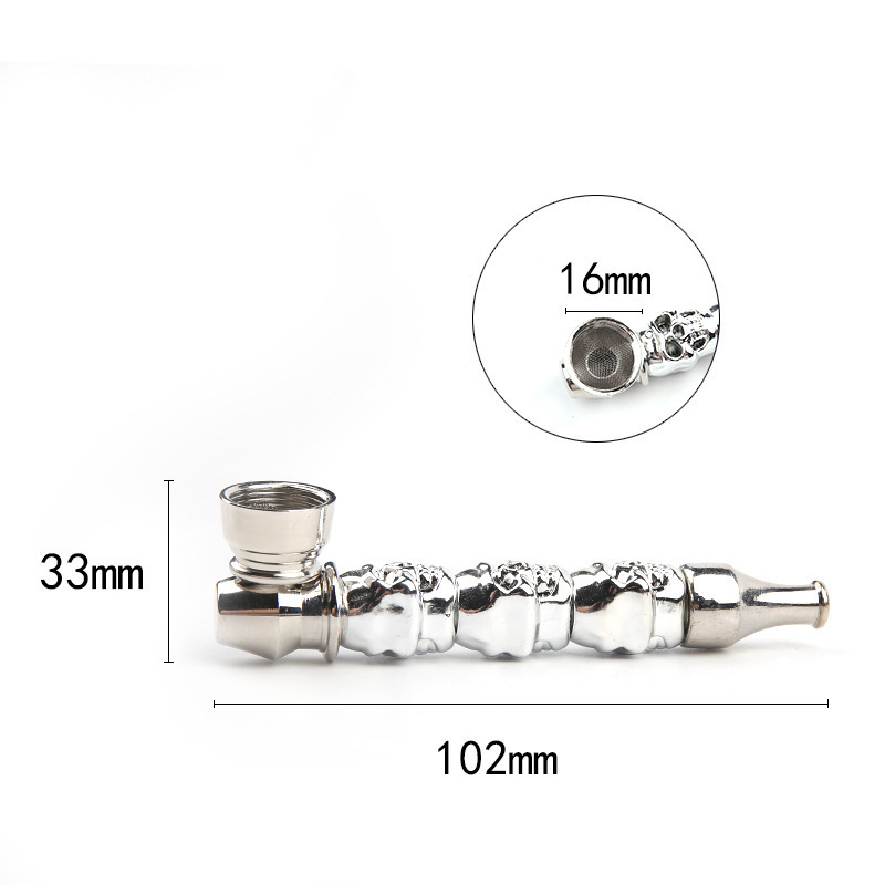 

Exquisite portable color multi-style pipes with short pipe and three ghost heads and removable filter screen for smoking