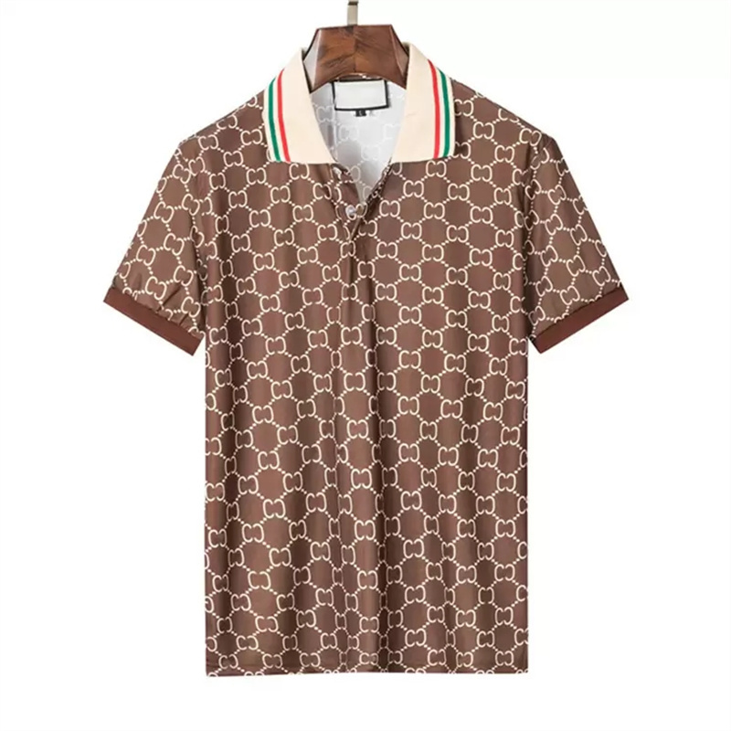 

2022 Mens designer trendy brand genuine polo shirt T-shirt cotton embroidery summer Breatha ble short sleeve lapel Business casual top with high quality top M-3XL, Army green