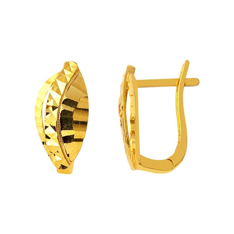 

Clip-on & Screw Back Oyster 14 Sterling Gold Earrings