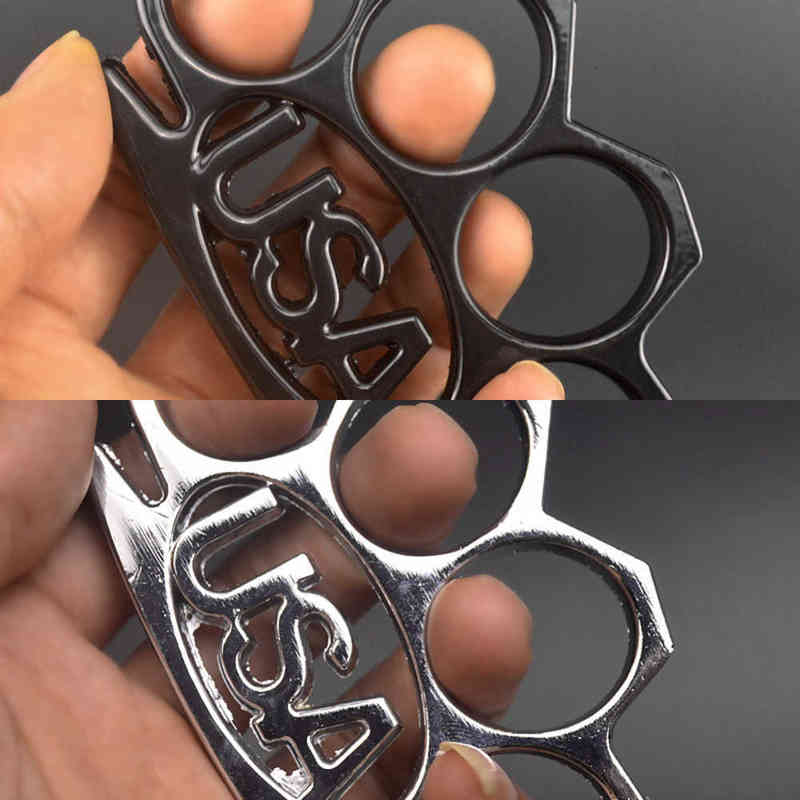 

Metal Usa Finger Tiger Clasp Four Martial Arts Ring AXBI802