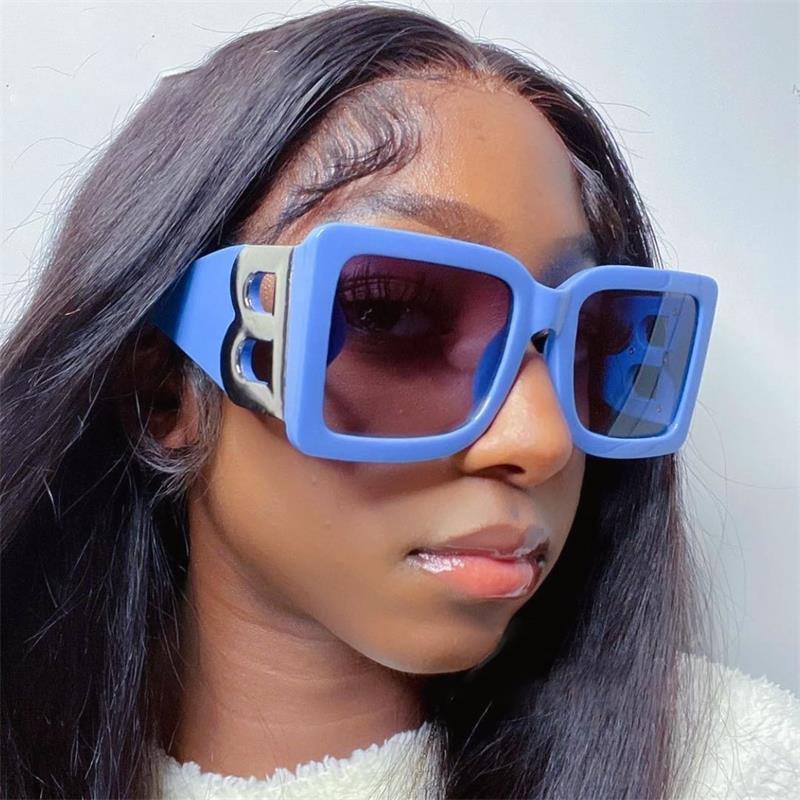 

Sunglasses Fashion Large Frame B Letter Women 2022 Retro Square Sun Glasses Men Gradient Shades EyewearSunglassesSunglasses