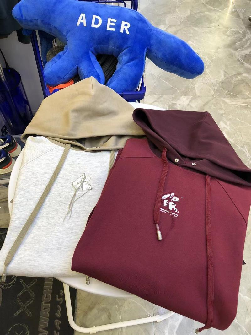 

Men's Hoodies & Sweatshirts ADER ERROR Letter Tassel Embroidery Loose Color Matching Hip Hop Rap HoodieMen's Just22