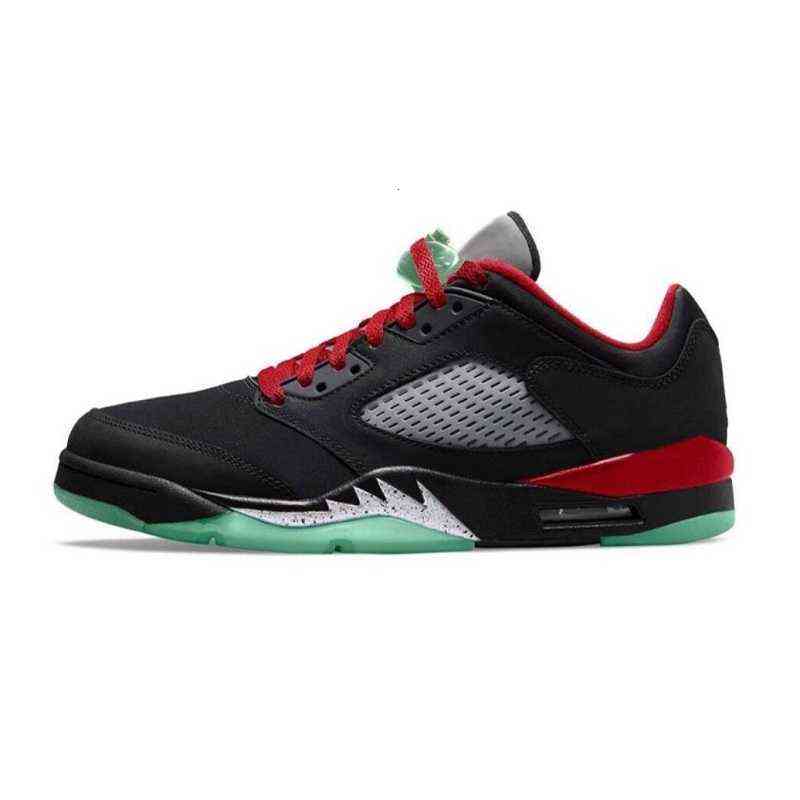 2022 Clot x 5 5s low men basketball shoes high quality fashion black red green trainers sports sneakers with box