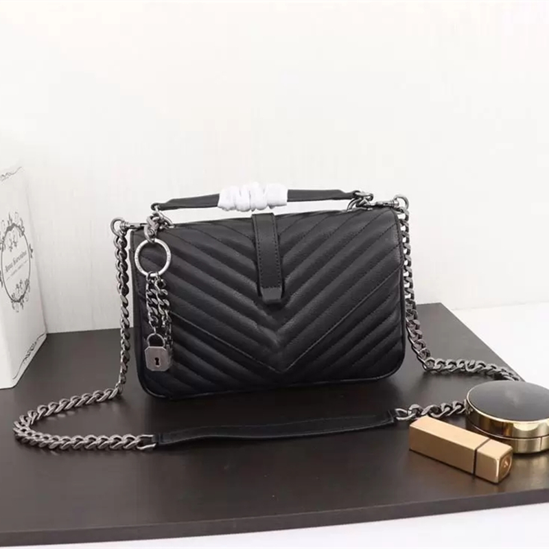 

Designer luxury medium college bag black leather quilted textured tassel women fashion crossbody shoulder bags, Don't pay it