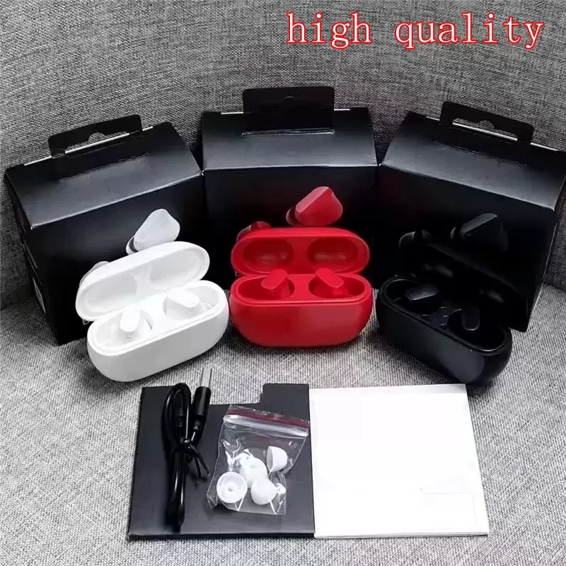 

new arrival high sound quality TWS Earphones Rename Bluetooth Headphones auto paring wireless Charging case Earbuds Bring retail boxes, Red