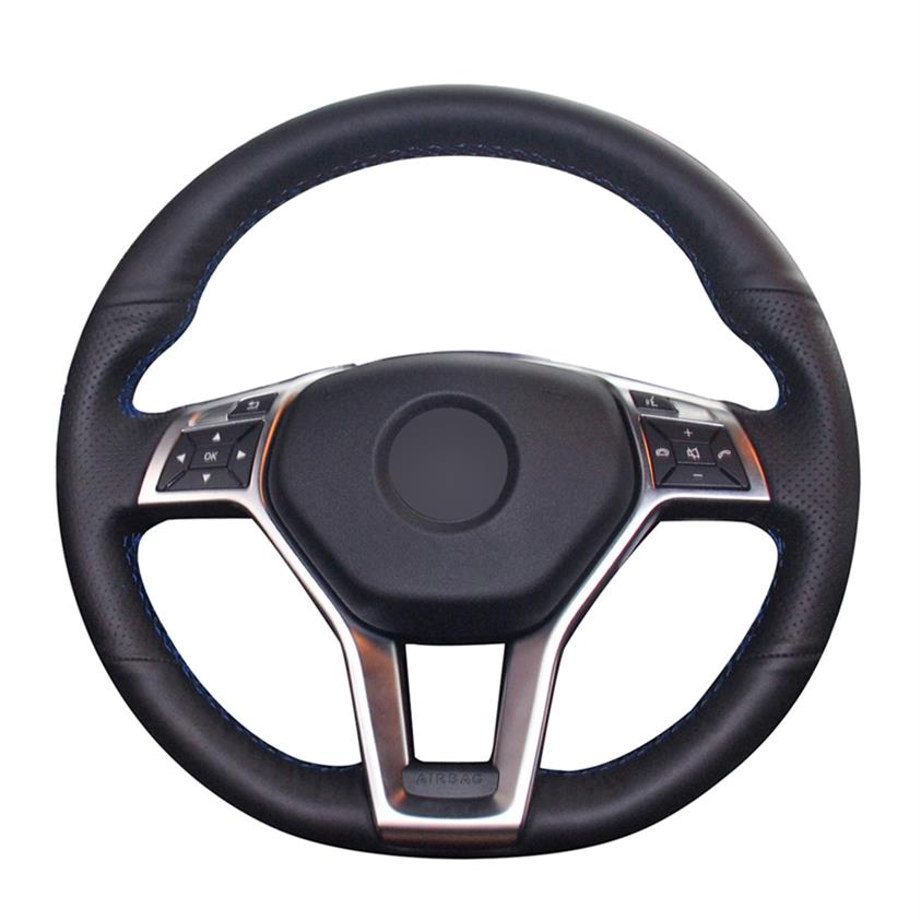 

Hand-stitched PU Artificial Leather Steering Wheel Cover for Mercedes Benz A-Class 2013-2015 CLA-Class 2013 C-Class Accessories2712