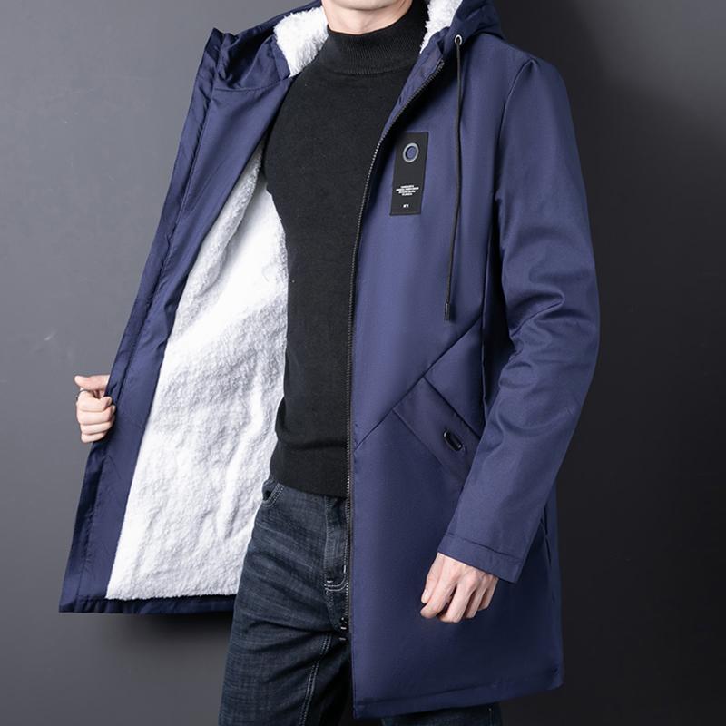 Men's Jackets Winter Coat Men 2022 Casual Thicken Cotton Jacket Hooded Outwear Windproof Warm Add Fur Parka Plus Size 4XLMen's