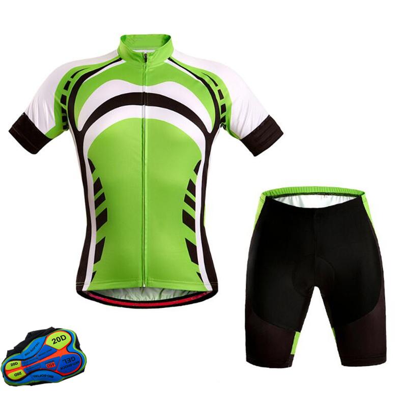 

Racing Sets 2022 Short Sleeve Shirt Bike Bib Shorts Pro Team Summer Cycling Jersey Set Bicycle Clothing Breathable Men 20D Gel Pad