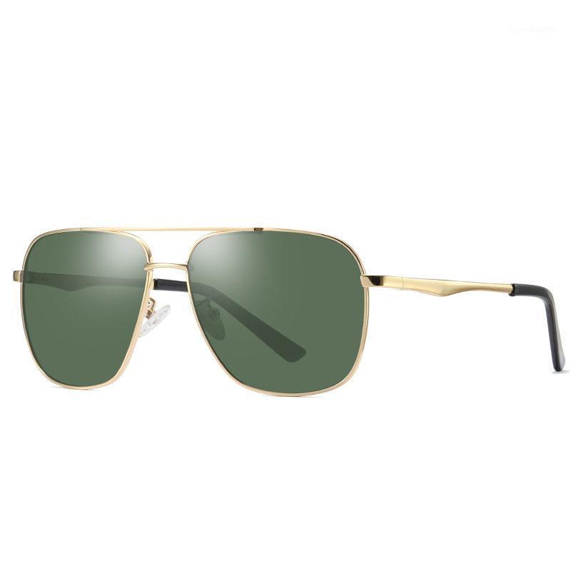 

Sunglasses Vintage Double Beam Metal Frame Square Eyewear Men Accessories For Outdoor Shades Oculos Gafas 202235WD