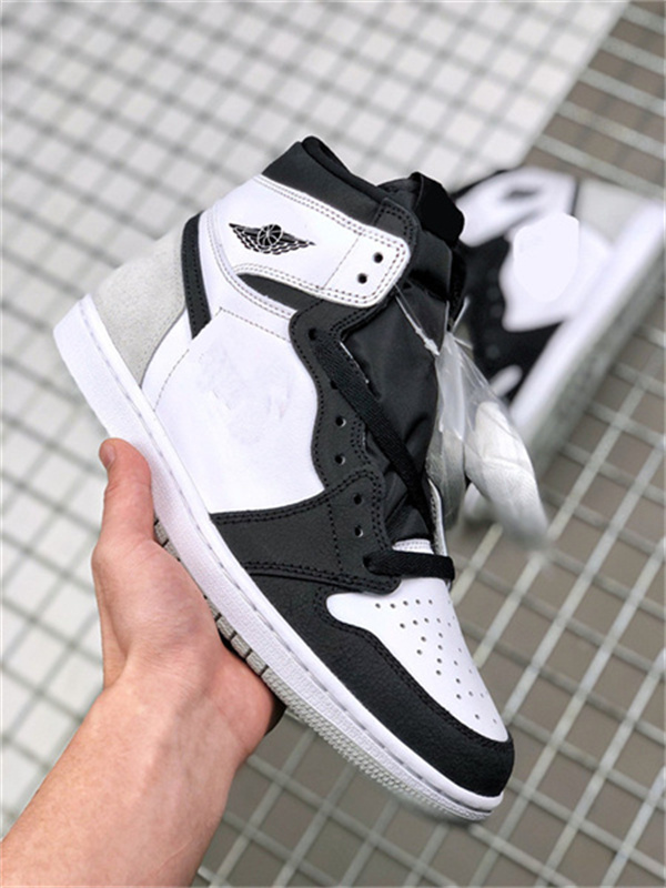 

Shoes Mens Jumpman 1 High OG Stage Haze Basketball Shoe Top Quality Sports Sneakers Real Leather White/Black Grey Size 36-47 Available, Box