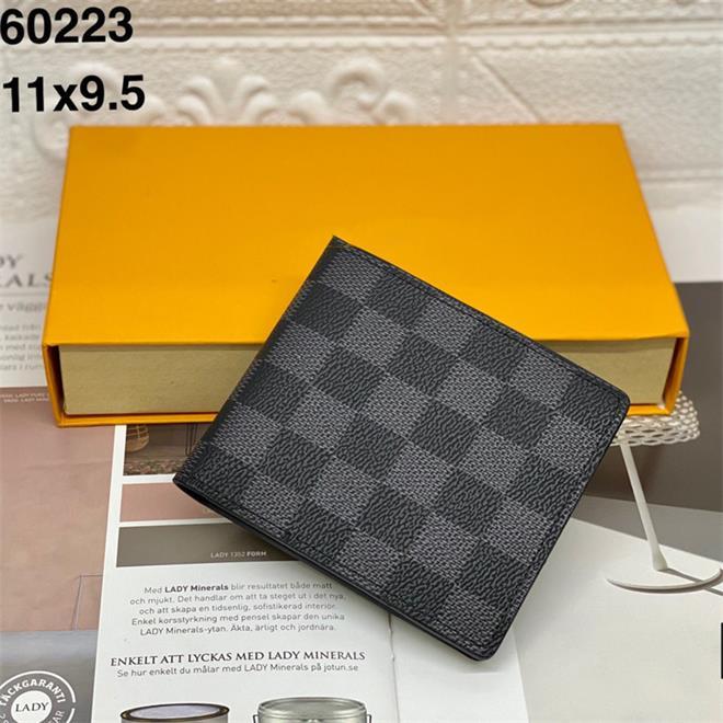 

GGs LOUISS VUTTONS LVs YSLs Designers Wallets Cardholder France Plaid Style Luxurys Mens Wallet Women Wallet