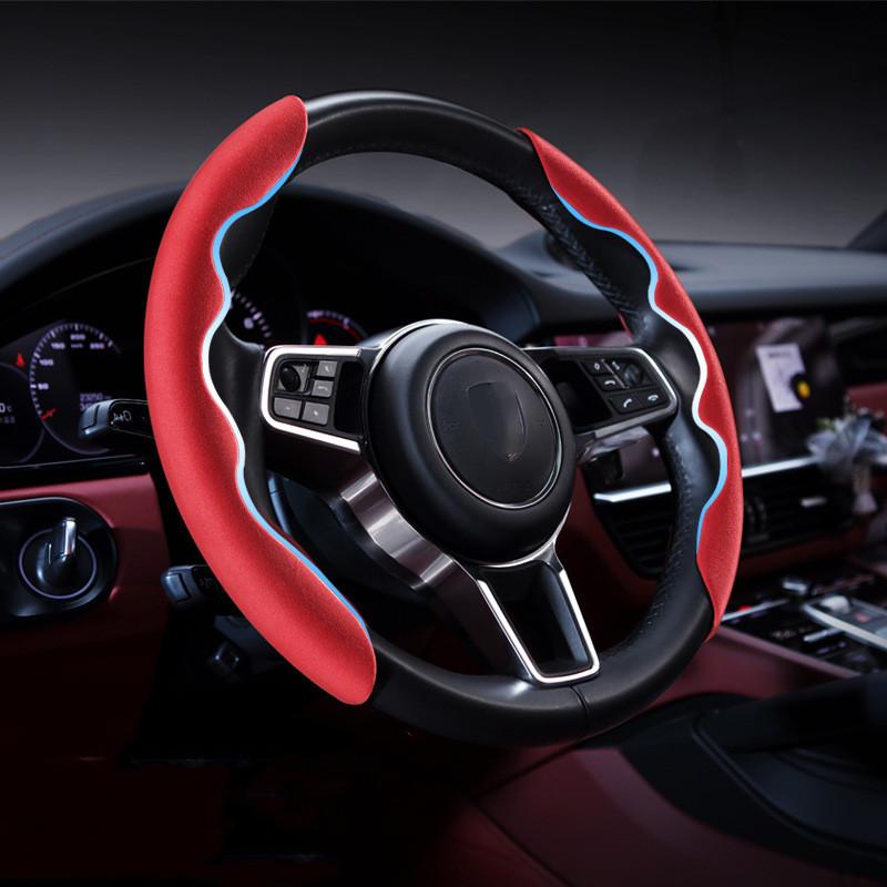 

Steering Wheel Covers Universal Car Accesorios Interior Cover High Quality Leather Non-Slip Modification SuppliesSteering CoversSteering