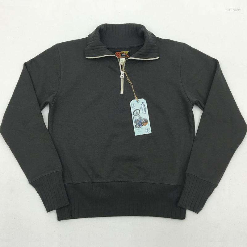 

Men's Hoodies & Sweatshirts BOB DONG 1/4 Zip Motorcycle Vintage Moto Club Riding Jersey Biker Patr22, Dark gray