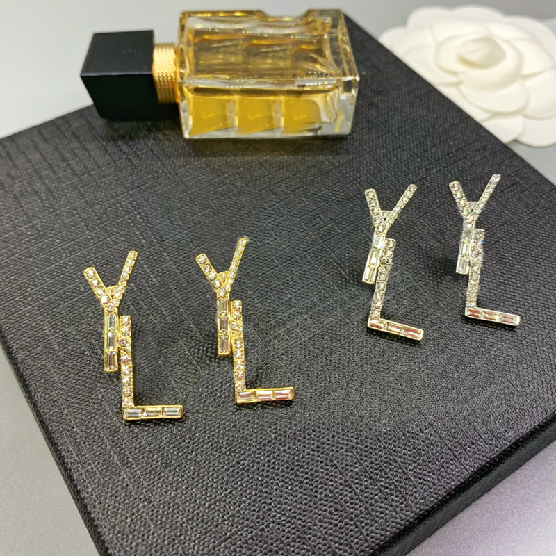 

Fashion Designer Earrings For Women Jewelry Gold Letter Stud Earring Womens Designers Hoops Party Wedding Ear Studs Pendants Heanpok