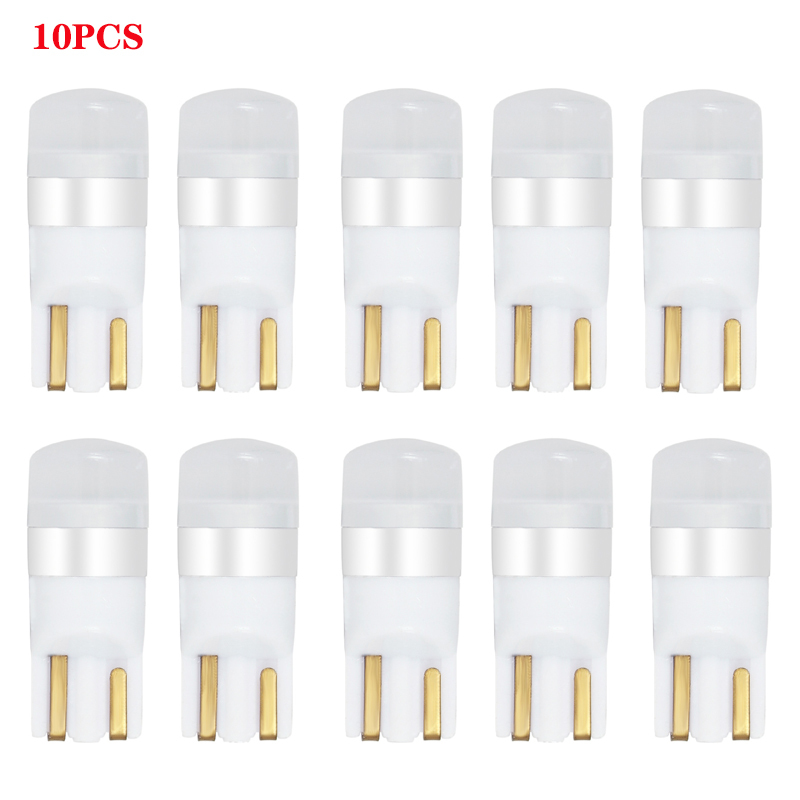 

New 10PCS T10 W5W Led 3030 1SMD Wedge Bulb Auto Dome Reading Car Light Sidemarker Sidelight Parking Lights 194 168 Lamp Bulbs 12V