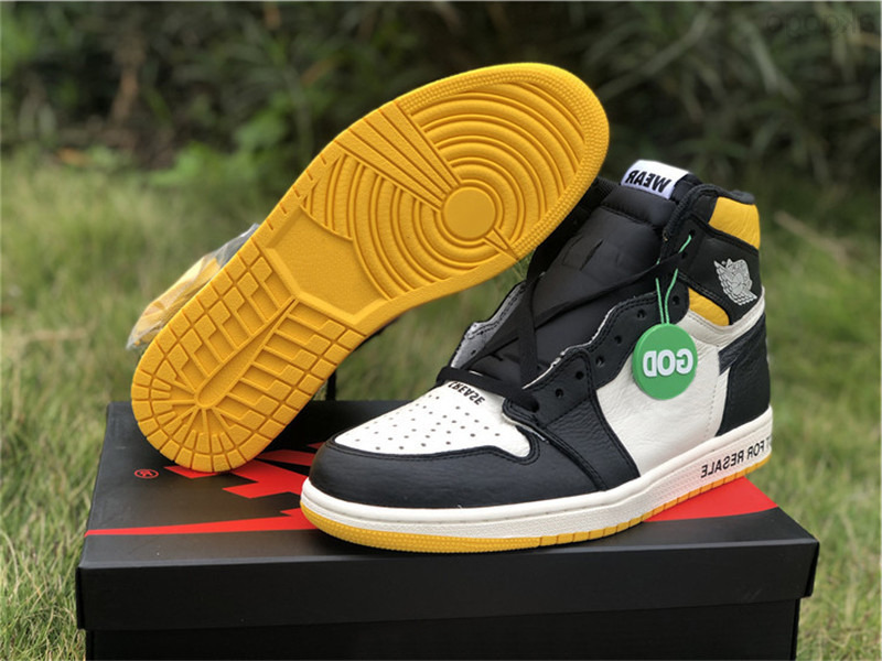 

Shoes Authentic 1 High OG NRG Not For Resale L's No Photos Wave Me Sail Black Varsity Maize Yellow Red Basketball Men 40