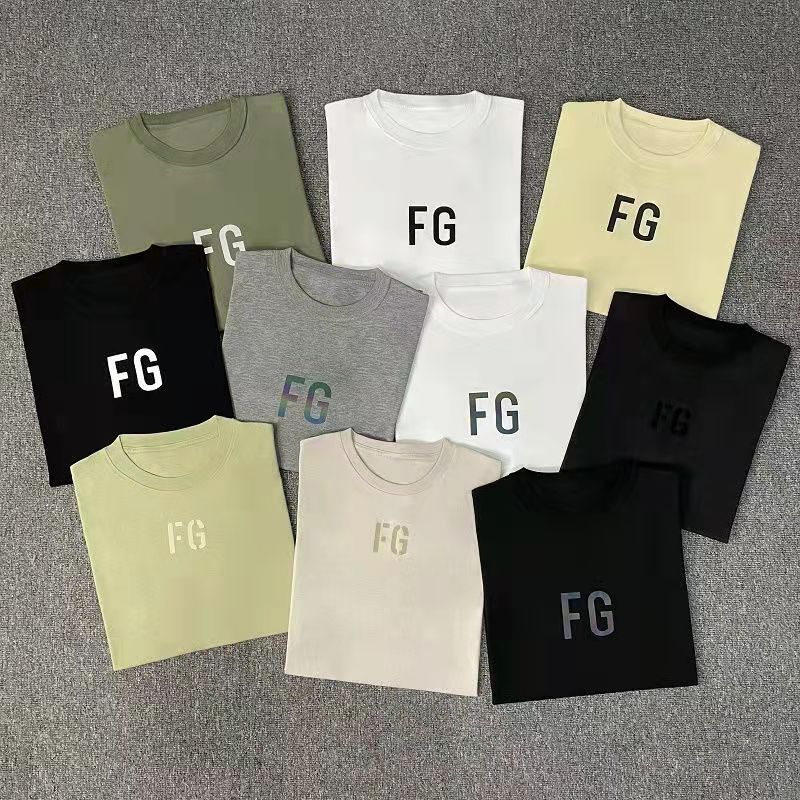 

New Casual Summer T-shirt Fashion Man and Women Reflective Letters Cotton Tee Hip Hop Loose