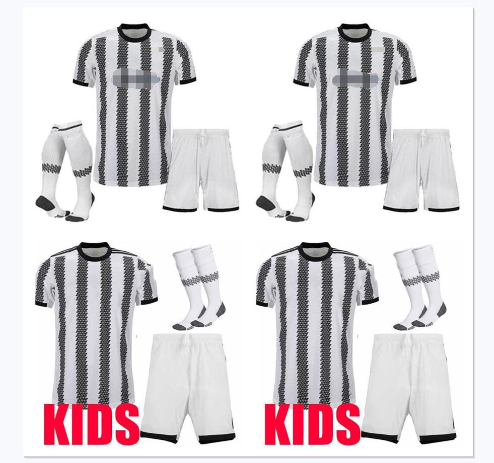 

22 23 soccer jersey 2022 2023 POGBA VLAHOVIC CHIESA DI MARIA LOCATELLI MORATA DE LIGT KEAN football shirt kids kit uniforms, Blue