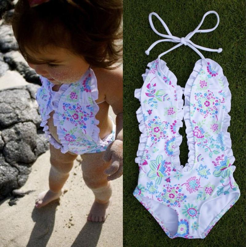 Women's Swimwear Baby Girls Bikini Floral Split Tankini Swimsuit Bathing Suit Swimming Clothes UKWomen's-image-787006868